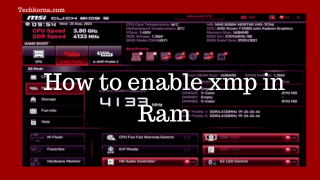how to enable xmp